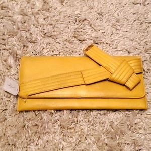 Brand New Yellow Clutch Purse